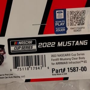 Arrma/ 1 /7 '22 NASCAR CupSeriesFrdMstngClrBdy Infrctn6S PRM158700 Car/Truck